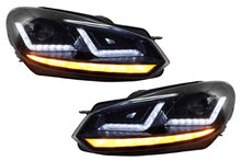 Carica l&#39;immagine nel visualizzatore di Gallery, Osram Xenon Upgrade Headlights LEDriving suitable for VW Golf 6 VI (2008-2012) Black LED Dynamic Sequential Turning Lights