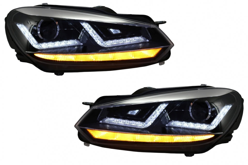 Osram Xenon Upgrade Headlights LEDriving suitable for VW Golf 6 VI (2008-2012) Chrome LED Dynamic Sequential Turning Lights