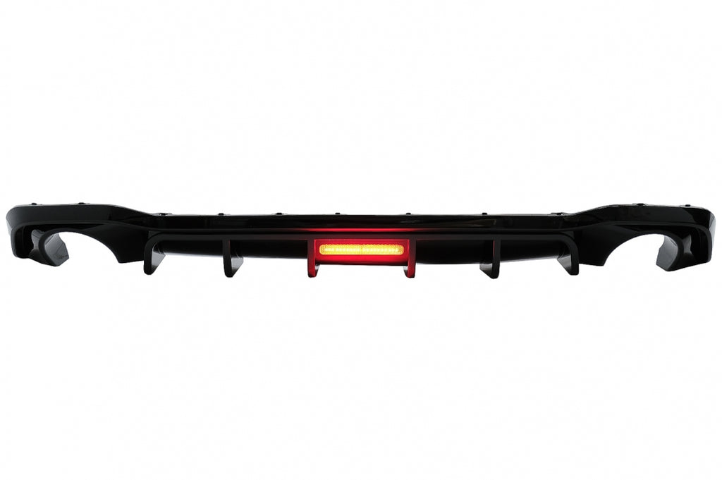 Rear Bumper Diffuser suitable for VW Golf 8 Hatchback Mk8 MQB (2020-Up) Piano Black