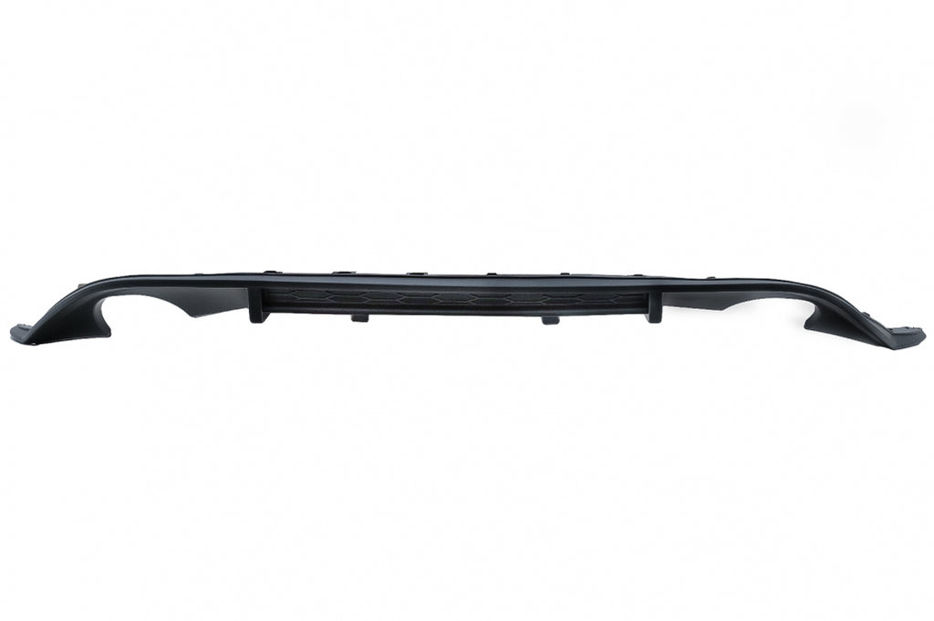 Rear Bumper Diffuser with twin exit for single exhaust tips suitable for VW Golf 7 VII (2013-2016) GTI Design