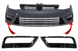 Side Grilles Front Bumper suitable for VW Golf VII 7 (2013-2017) R-Line Design Piano Black